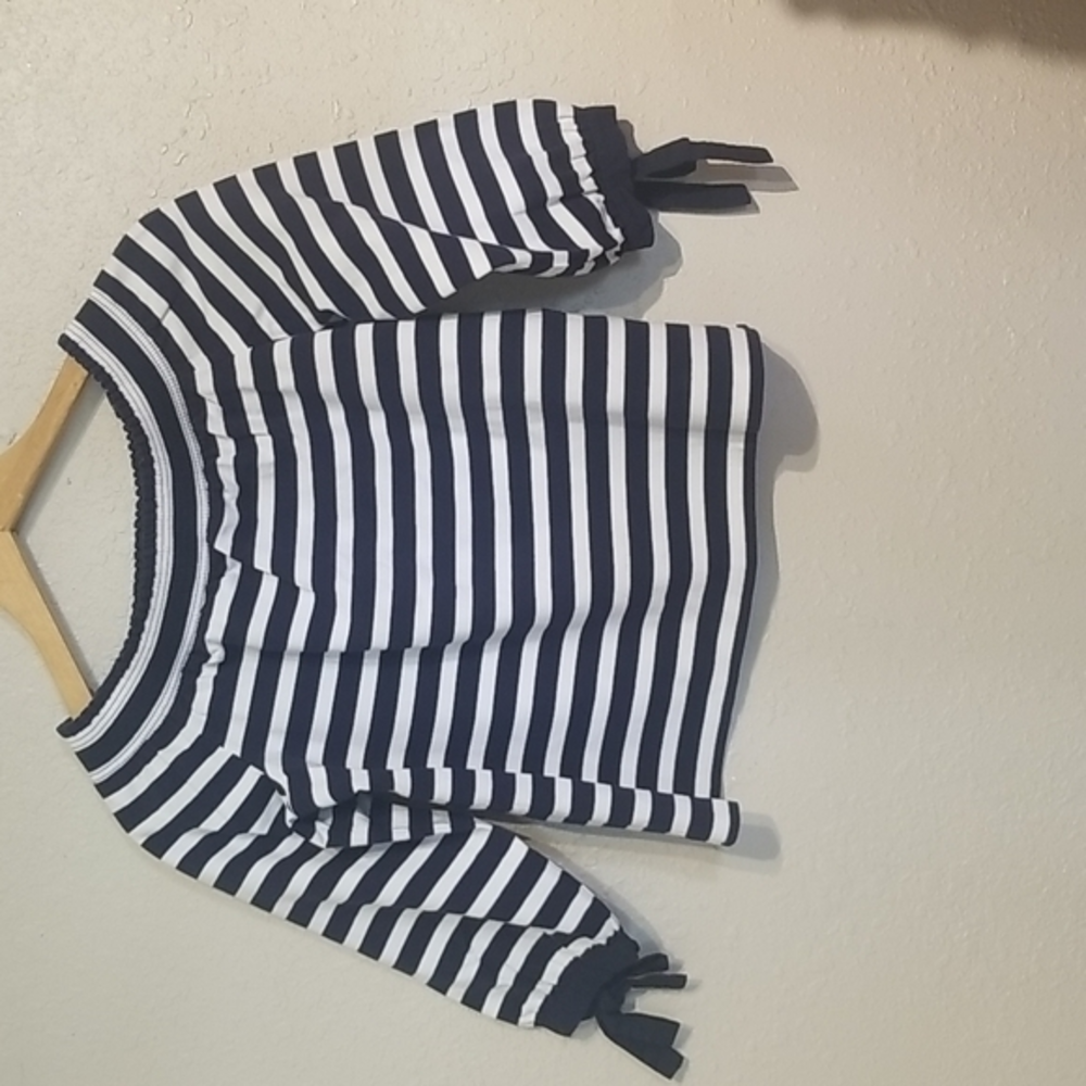 J. Crew off the shoulder top small black label